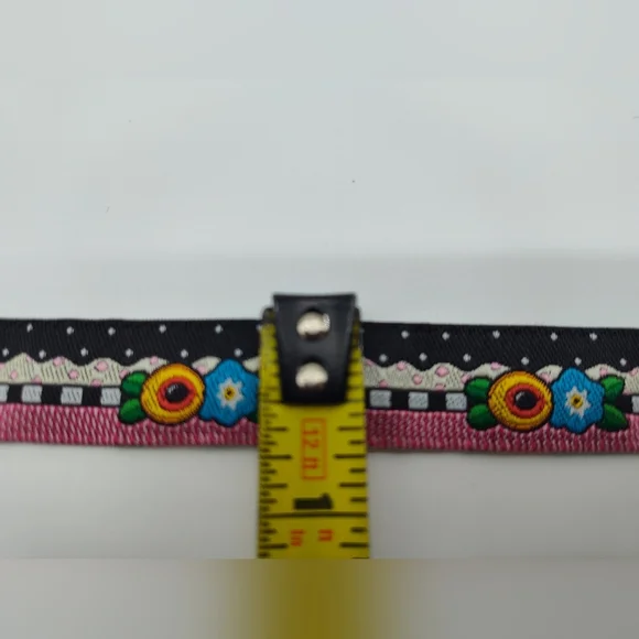 Floral Patterned Ribbon - Pink, Blue, Yellow - Picture 4 of 6
